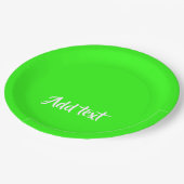 カスタム文字明緑平野 ペーパープレート (アングル)