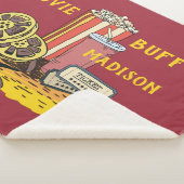 カスタム文字映画バフ シェルパブランケット (3/4)