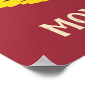 カスタム文字映画バフ ポスター (角)