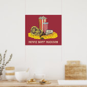 カスタム文字映画バフ ポスター (キッチン)