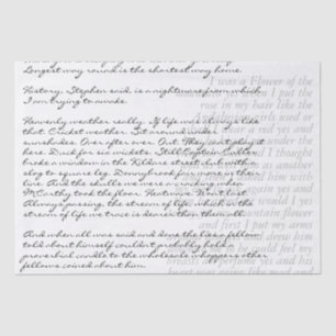 カスタム文字書ハンドレタースクリプトデコパージュ 薄葉紙