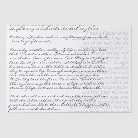 カスタム文字書ハンドレタースクリプトデコパージュ 薄葉紙 (正面)