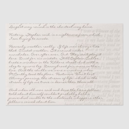 カスタム文字書ハンドレタースクリプトデコパージュ 薄葉紙 (正面)