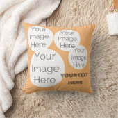 カスタム文字枕 – ピーチクッション クッション (ブランケット)