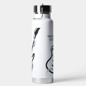 カスタム文字様式化ギター ウォーターボトル (右面)