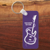 カスタム文字様式化ギター キーホルダー (正面)