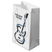 カスタム文字様式化ギター スモールペーパーバッグ (裏面アングル)