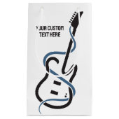 カスタム文字様式化ギター スモールペーパーバッグ (正面)