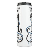 カスタム文字様式化ギター タンブラー (裏面)