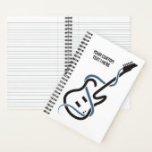 カスタム文字様式化ギター ノートブック (内側)