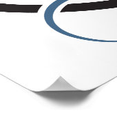 カスタム文字様式化ギター ポスター (角)