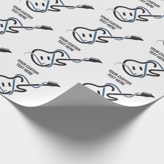 カスタム文字様式化ギター ラッピングペーパー (角)