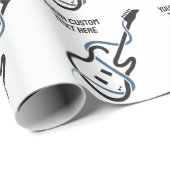 カスタム文字様式化ギター ラッピングペーパー (ロールコーナー)