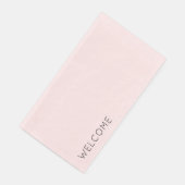 カスタム文字歓迎ミニマルテンプレートピンク (コーナー)