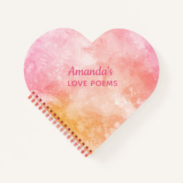 カスタム文字水の色スプラッシュノート ノートブック