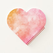 カスタム文字水の色スプラッシュノート ノートブック (裏面)