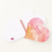 カスタム文字水の色スプラッシュノート ノートブック (内部)