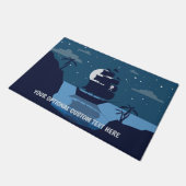 カスタム文字海賊船方式 ドアマット (アングル)