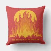 カスタム文字消防士 クッション (裏面)
