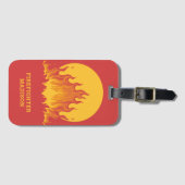 カスタム文字消防士 ラゲッジタグ (正面横)