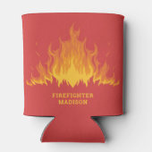 カスタム文字消防士 缶クーラー (裏面)