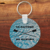 カスタム文字漕いで水に漕ぐ キーホルダー (正面)