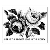 カスタム文字版木、銅版、版画ヴィンテージ花 ラバースタンプ (インプリント)