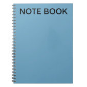 カスタム文字独自のスパイラルフォトノートブックを追加 ノートブック (正面)