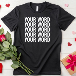 カスタム文字独自の単語を追加パーソナライズされたする Tシャツ