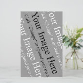 カスタム文字画像および文房具用テンプレート 便箋 (スタンド正面)