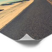 カスタム文字砂漠路 ポスター (角)