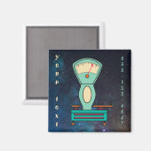 カスタム文字社名レトロスケール マグネット (正面/裏面)