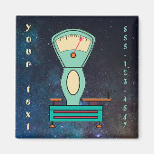 カスタム文字社名レトロスケール マグネット (正面)