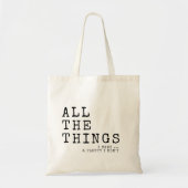 カスタム文字私が必要とするもの トートバッグ (正面)