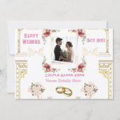 カスタム文字結婚ブライダル招待状 招待状 (正面)