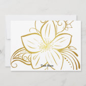 カスタム文字結婚ブライダル招待状 招待状 (裏面)