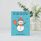 カスタム文字脱墨雪だるま シーズンポストカード (スタンド正面)