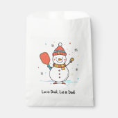 カスタム文字脱墨雪だるま フェイバーバッグ (正面)