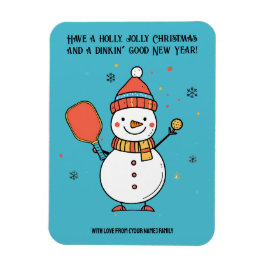 カスタム文字脱墨雪だるま マグネット