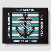 カスタム文字航海のいかり ゲストブック (正面)