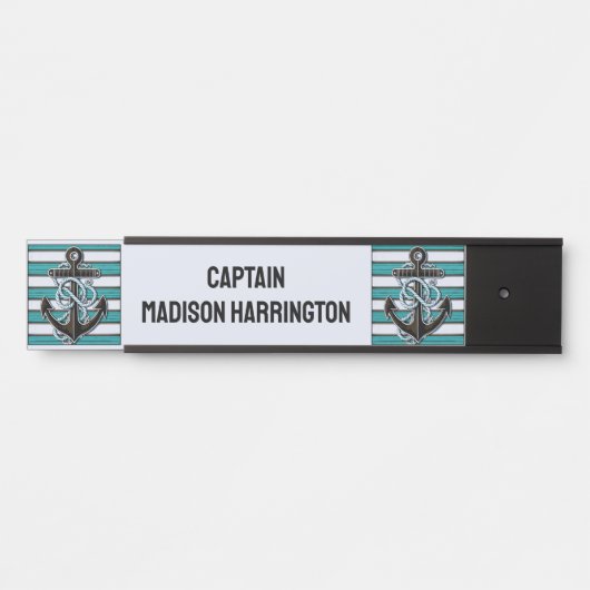 カスタム文字航海のいかり サインプレート (正面)