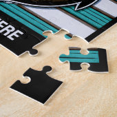 カスタム文字航海のいかり ジグソーパズル (側面)