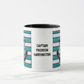 カスタム文字航海のいかり マグカップ (中央)