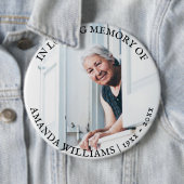 カスタム文字葬儀記念写真シンプル献上品 缶バッジ (インサイチュ)