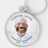 カスタム文字葬儀/記念写真トリビュート キーホルダー (正面)