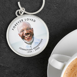 カスタム文字葬儀/記念写真トリビュート キーホルダー