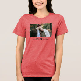 カスタム文字製の写真パーソナライズされたTシャツ トライブレンドＴシャツ