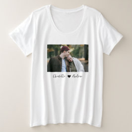 カスタム文字製の写真パーソナライズされたTシャツ プラスサイズTシャツ
