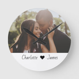 カスタム文字製パーソナライズされた ラウンド壁時計