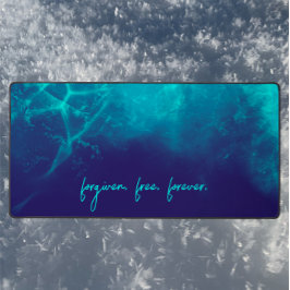 カスタム文字許されたクリスチクールアモダンン デスクマット